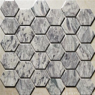 Polerowane kafelki mozaiki królewskiej lawendy